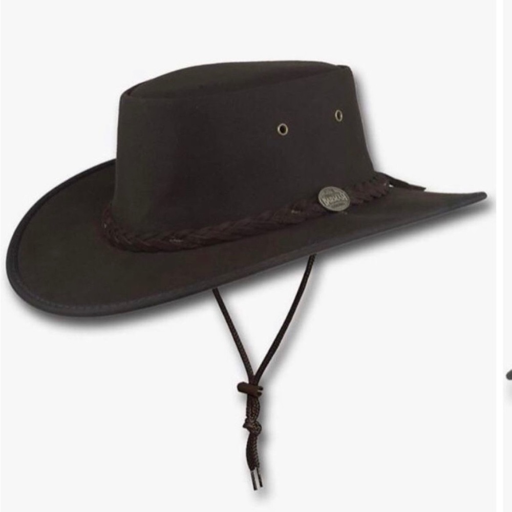 Barmah Canvas Drover Oilskin Hat